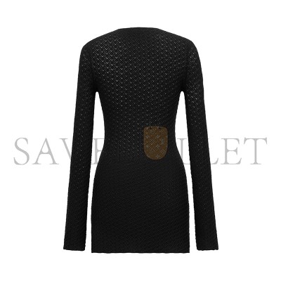 YSL MINI DRESS IN CROCHET KNIT 817608Y76YE1000